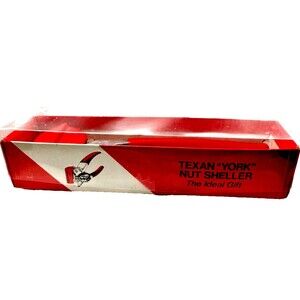 York "The Texan" Nut Sheller Cracker with Box San Angelo Texas Vintage Kitchen